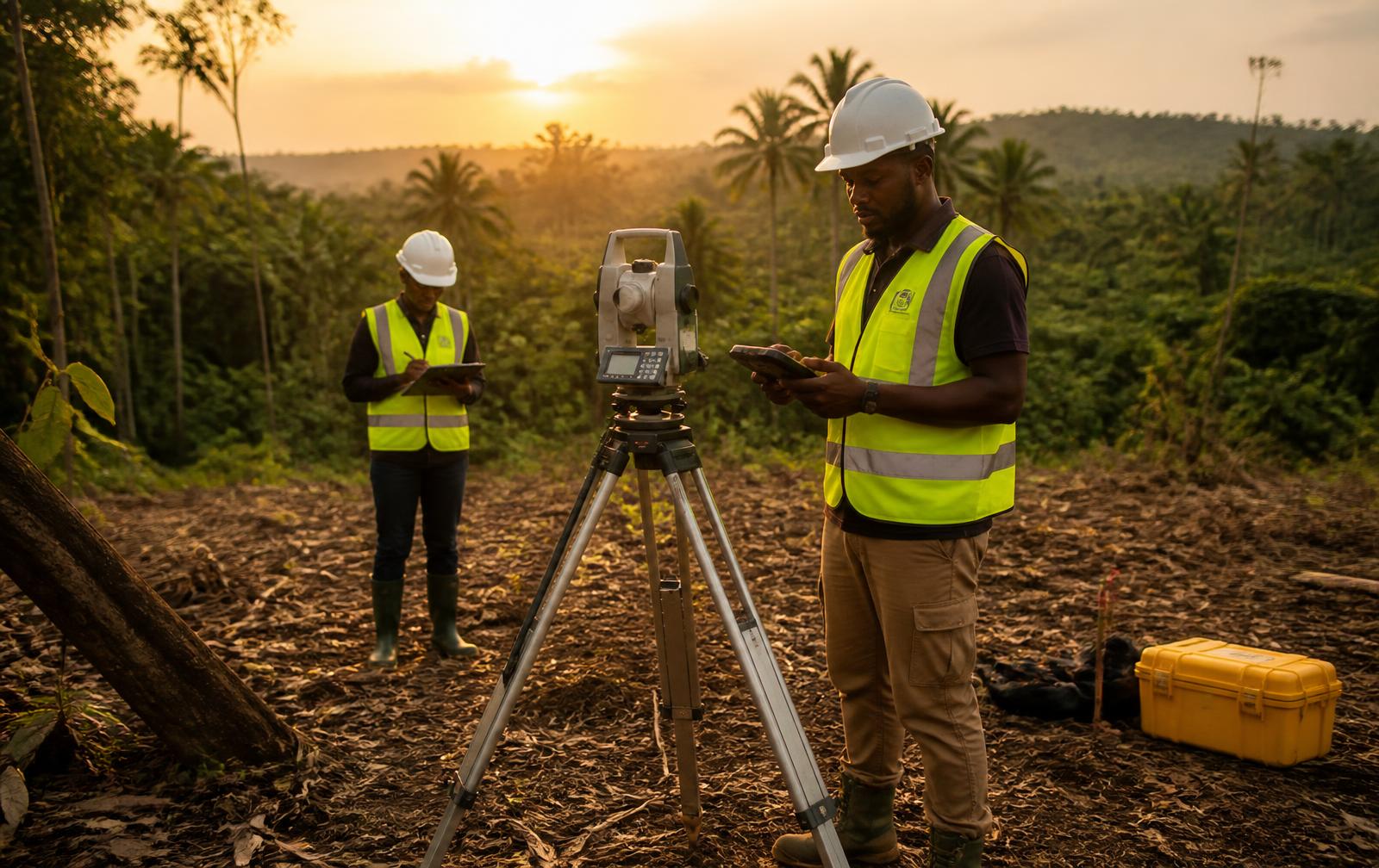Tano Petroleum survey team acquiring geophysical data in Ghana's Western Cape Basin